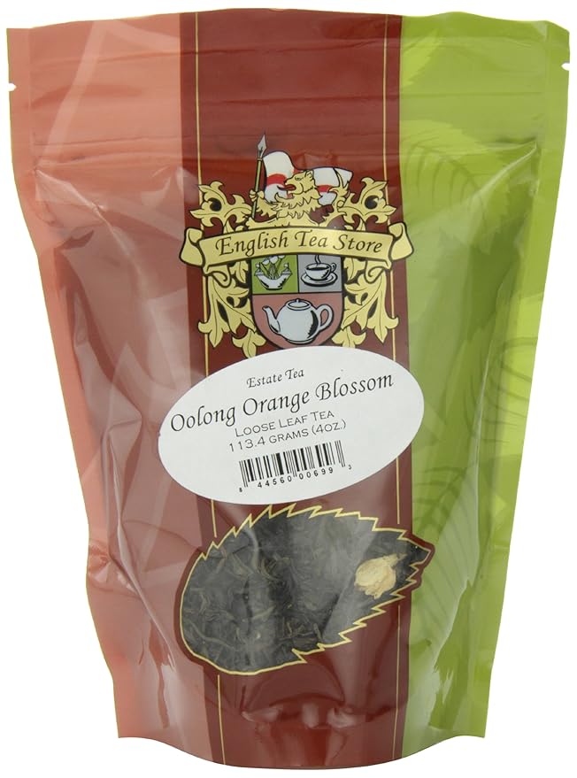 Oolong Orange Blossom Estate Tea Pouches - 4oz | Loose Leaf Semi-Fermented Blend with Toasty Fruity Jasmine Notes | Ethical Tea Partnership Estates | Refreshing Iced or Hot Brew-StrideForce Fitness