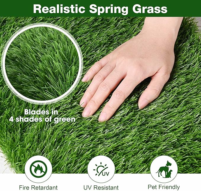 Yescom Sports Sled Strips Turf Gym Turf Flooring for Weight Sled Push Gym Equipment Outdoor Indoor Use 33'x3'(99 Sq.Ft) 1.38" H-StrideForce Fitness