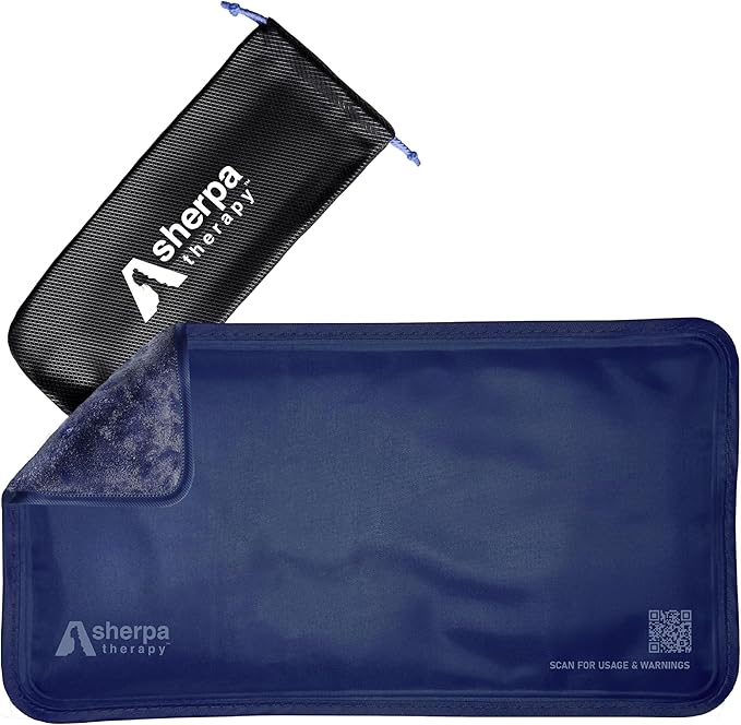 Small Soft Ice Packs for Injuries Reusable - Hot and Cold Flexible Gel Ice Packs Reusable for Ankle, Hand, Wrist, Head Pain Relief - 6" x 11" - Blue-StrideForce Fitness