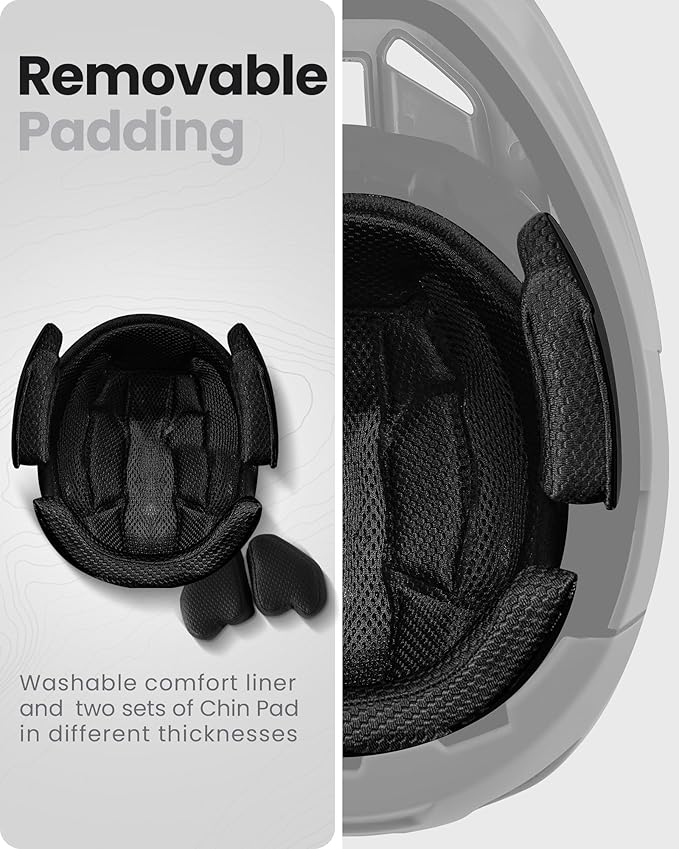 OutdoorMaster MIPS Full Face Mountain Bike Helmet for Men & Women - Two Removable Chin Pad, Ventilation Lightweight - Racing Downhill DH BMX MTB Helmet-StrideForce Fitness