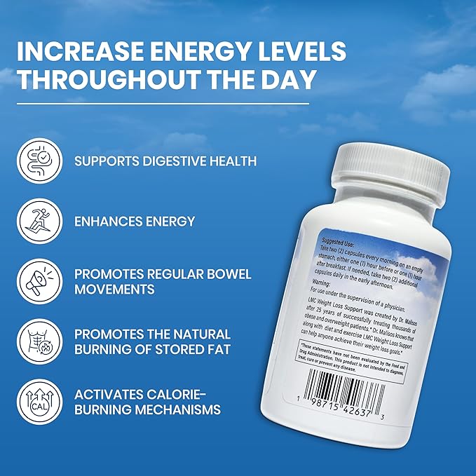 Doctor Recommended Healthy Weight Loss Supplement | Appetite Suppressant for Weight Loss | Fat Burner for Women and Men | Vegan, Non-GMO, Gluten Free | Metabolism Booster | 60 Count (30-Day Supply)-StrideForce Fitness