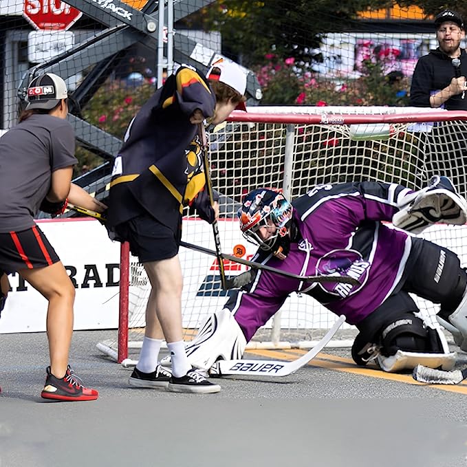 Premier Sports – 54“ Junior Steel Street Hockey Goal – Portable Hockey Net for Indoor & Outdoor Use – Hockey Training Equipment-StrideForce Fitness