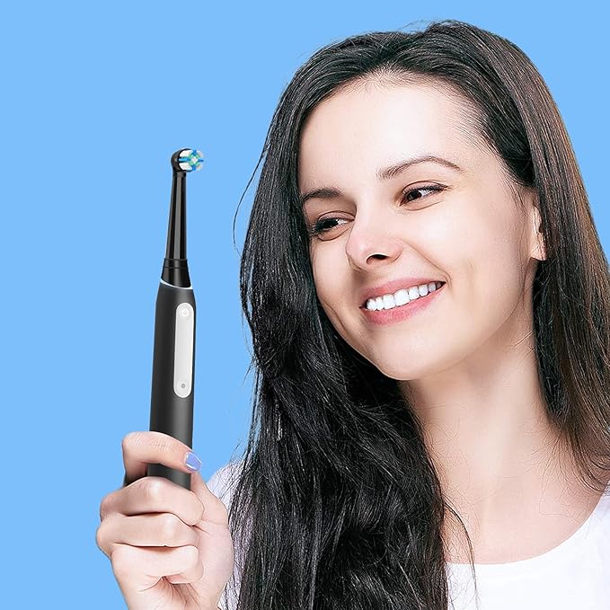 12 Pack IO Replacement Heads Compatible with Oral B IO 2/3/4/5/6/7/8/9/10/Deep Clean Series Electric Toothbrushes, Brush Heads Compatible with Oral B iO (Black)