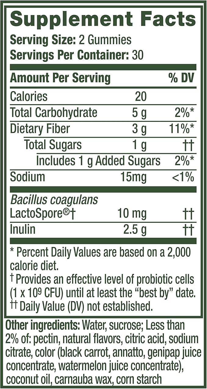 Align Dualbiotic, Prebiotics and Probiotics for Women and Men, Probiotics for Digestive Health, Prebiotics Help Nourish Good Bacteria, Natural Fruit Flavors, 60 Probiotic Gummies-StrideForce Fitness