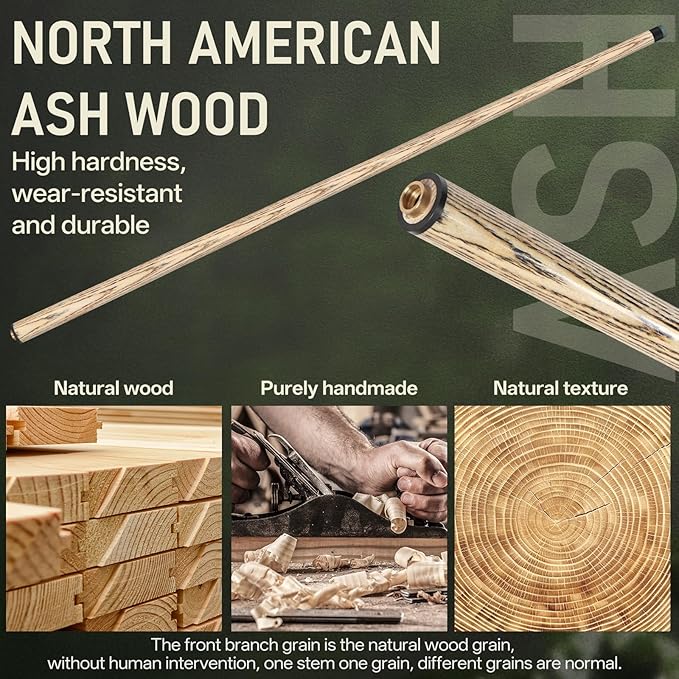 Kmise Break Jump Cue Stick - 21oz 23oz 25oz 28oz Pool Stick for Explosive Breaks and Effortless Jumps, Heavy Hitter Jump&Break Pool Cue with 14mm Pro Breaking Tip, Includes Pool Chalk and Glove-StrideForce Fitness