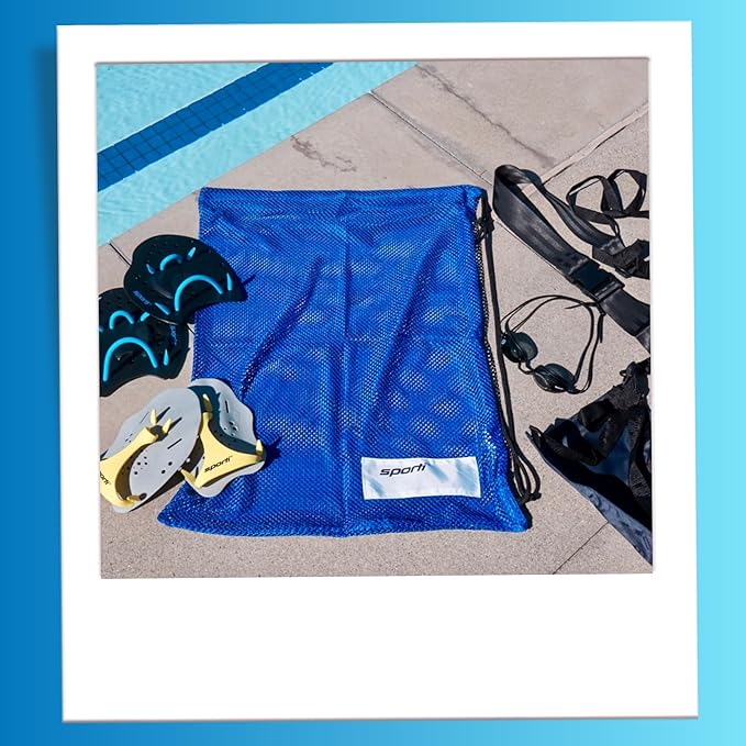 Sporti Hand Paddles for Swimming - Lightweight Swimming Paddles, Adjustable Silicone Straps-StrideForce Fitness