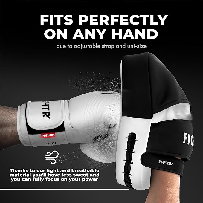 FIGHTR® Premium Punching Mitts - Ideal Padding & Stability | Boxing Mitts for Martial Arts incl. Carry Bag | Focus Pads for Boxing, MMA, Muay Thai, etc.-StrideForce Fitness
