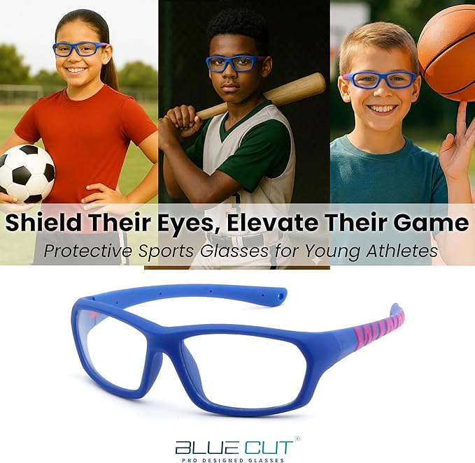 BLUE CUT Sports Protection Goggles, Anti-Fog Lenses Safety Glasses for Basketball, Pickleball and All Outdoor Sports-StrideForce Fitness