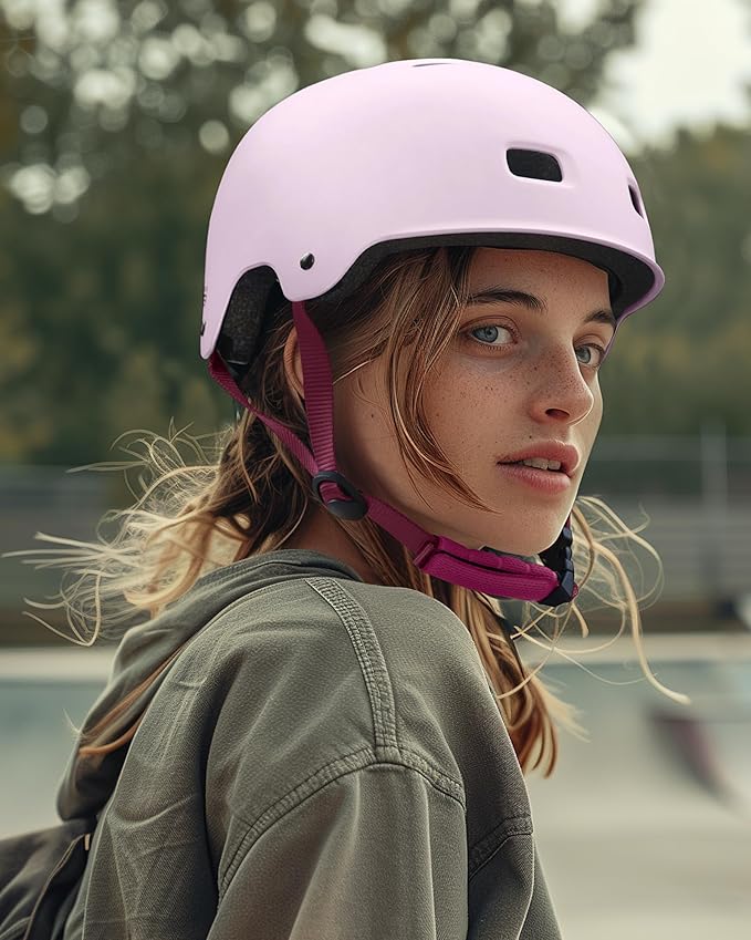 OutdoorMaster Skateboard Cycling Helmet - Two Removable Liners Ventilation Multi-Sport Scooter Roller Skate Inline Skating Rollerblading for Kids, Youth & Adults-StrideForce Fitness