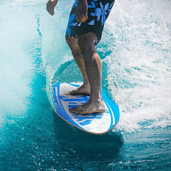 seething 35 Inch Skimboard with High Gloss Coat Wood Skim Board for Beginners,Kids, Teenagers, Adults and All Skimming-StrideForce Fitness