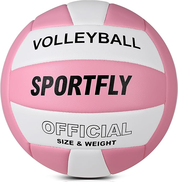 Official Size 5 Volleyball, Soft Indoor Outdoor Volleyball for Game Gym Training Beach Play, 2 Pcs Per Pack with Pump Kit-StrideForce Fitness