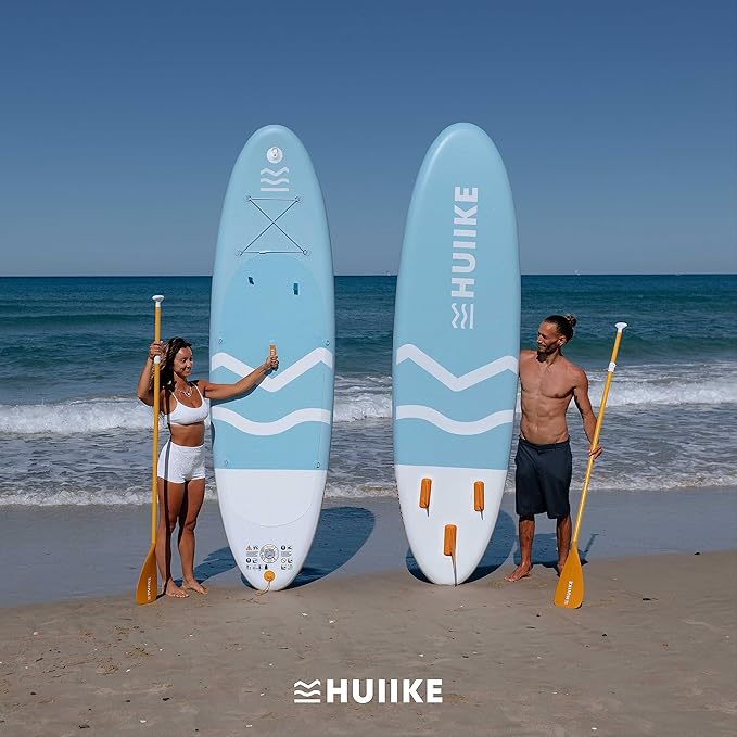 Inflatable Paddle Board for Adults with Accessories Included, Oar, Fins, Pump. Stand Up Paddleboard Great Stability and Resistance. 10’ x 33" x 5.9", Maximum Load 286 lb-StrideForce Fitness
