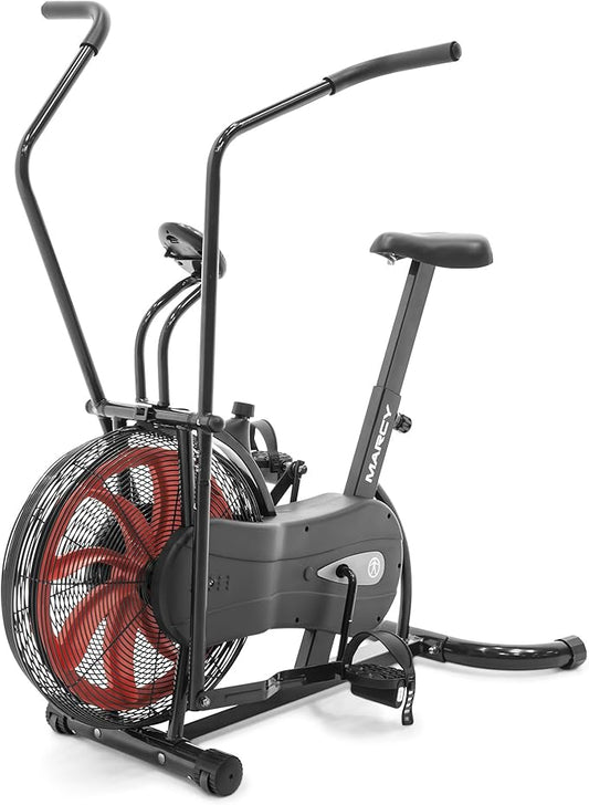 Marcy Air-Resistance Exercise Fan Bike With Dual Acction Handlebars-StrideForce Fitness