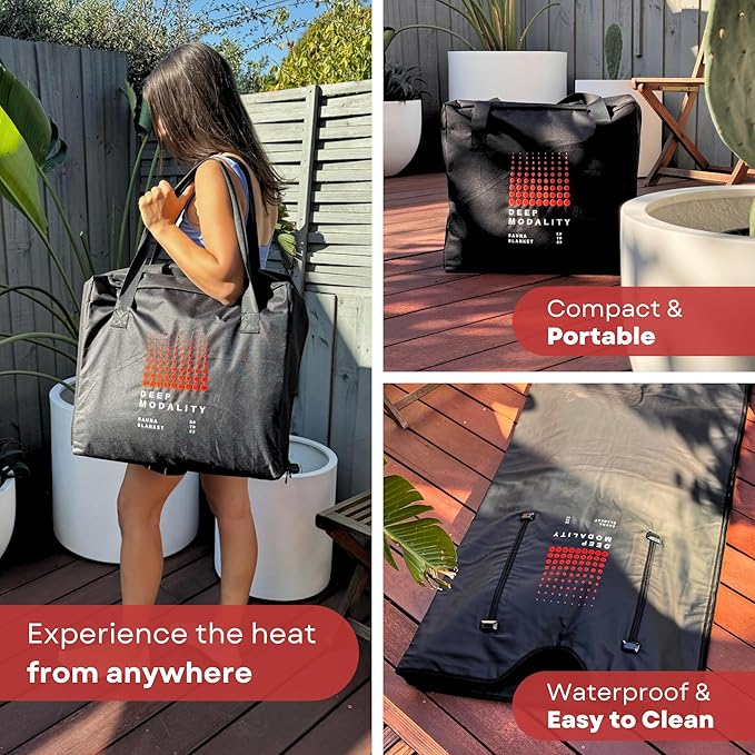 Pro M1 - Infrared Sauna Blanket | Detox, Wellbeing & Recovery | Highest Grade Materials, Adjustable Temp 77-176°F, 6ft x 3ft (Classic Edition)-StrideForce Fitness