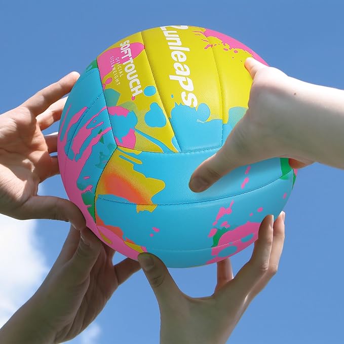 Beach Volleyball Official Size 5 Soft Waterproof Volleyball Sand Sports PU Ball for Indoor, Outdoor, Pool, Gym, Training-StrideForce Fitness