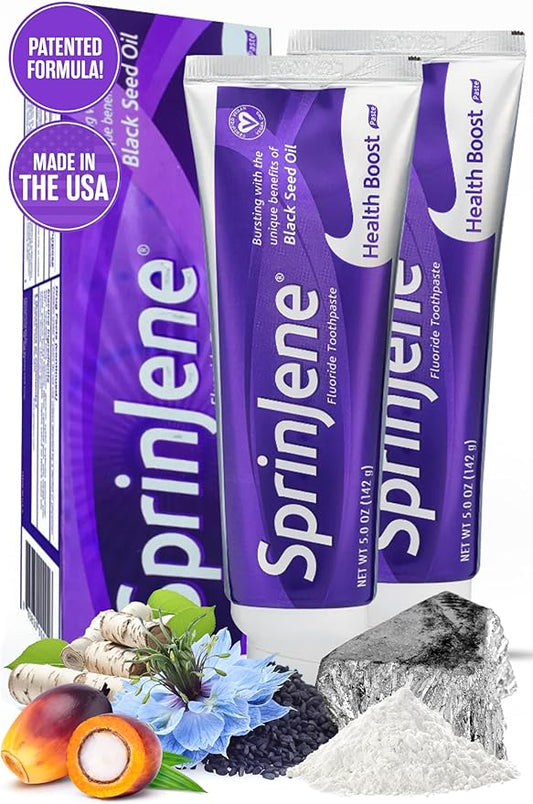 SprinJene Original Health Boost Toothpaste | Cavity Protection Fluoride Toothpaste for Healthy Teeth | 2 Pack