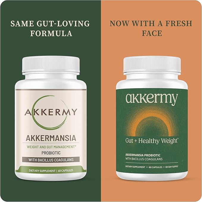 Akkermansia Probiotic for Appetite & Craving Control | Increases GLP-1 & Boosts Healthy Weight | 60 Day Supply | Made in USA | Bacillus Coagulans, B2, D3 & Chromium | SIBO Friendly, Vegan, Gluten Free-StrideForce Fitness