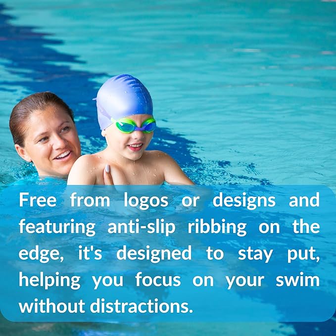 Sporti Silicone Swim Cap for Kids, Unisex Youth Swimming Cap, Protection Bathing Caps for Your Children, Aged 2-10-StrideForce Fitness