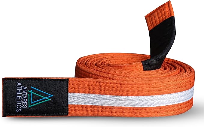 Brazilian Jiu Jitsu Belts Preshurunk Martial Arts Youth BJJ Belts for Girls & Boys with BJJ Ranking Stripes-StrideForce Fitness