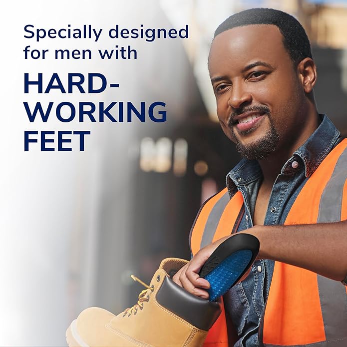 Dr. Scholl's Work All-Day Superior Comfort Insoles with Massaging Gel - Designed for Men & Women with Hard-Working Feet, Eliminates Sore Muscles and Tired Legs, Arch Support Inserts with Odor Control-StrideForce Fitness