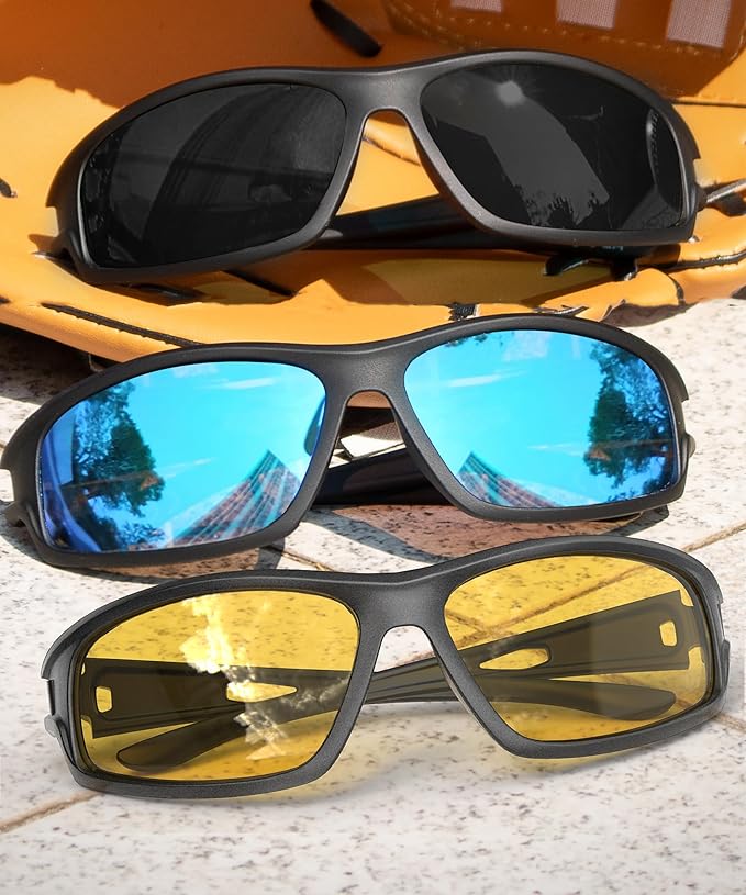 Polarized-Sunglasses-Men Sports Mens-Sunglasses: Sun-Glasses with UV400 Protection for Driving Golf Fishing Running-StrideForce Fitness