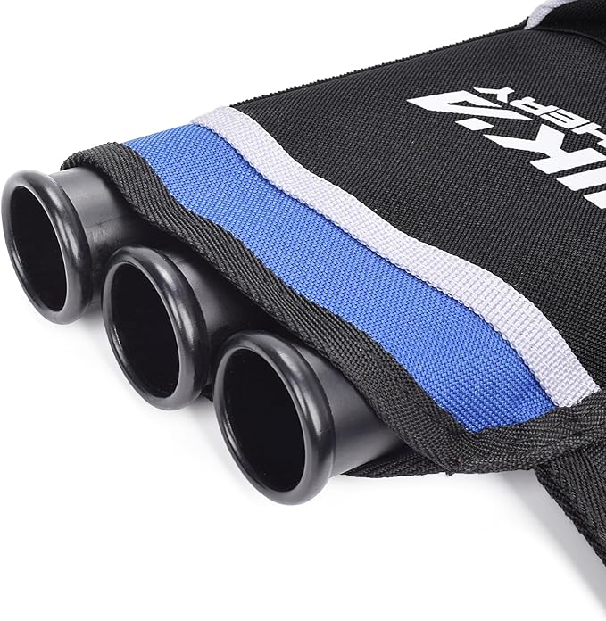 Archery Arrow Quiver Holder, 3-Tubes Hip Quiver Arrow Bag with Adjustable Belt for Youth & Adults Arrows Hunting Target Practicing-StrideForce Fitness