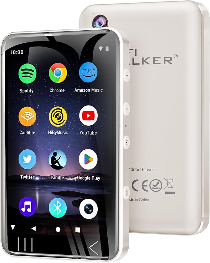 G7 MP3 Player with Bluetooth and WiFi- MP4 Player with Spotify and Camera, Android MP3 Player, Touchscreen 144GB MP4 Music Player with Speaker,Support YouTube, Audible-StrideForce Fitness