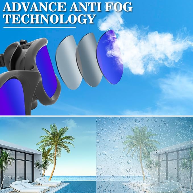 WIN.MAX Polarized Swimming Goggles Swim Pool Goggles Anti Fog Anti UV No Leakage Clear Vision for Men Women Adults Teenagers-StrideForce Fitness