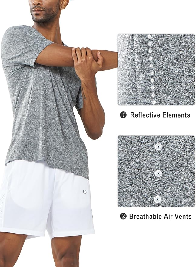 NORTHYARD Mens Athletic Shirts Short Sleeve Gym Workout Running Training Sports Performance T Shirt Basic Tee for Men-StrideForce Fitness