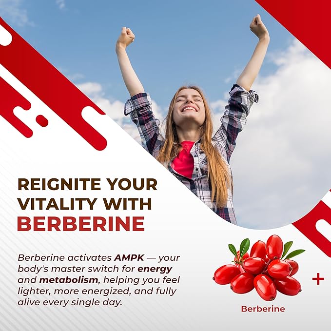 Berberine 14-in-1 Supplement with Ceylon Cinnamon Apple Cider Vinegar Turmeric Bitter Melon Holy Basil Milk Thistle Fenugreek Gymnema Banaba - Made in The USA-StrideForce Fitness