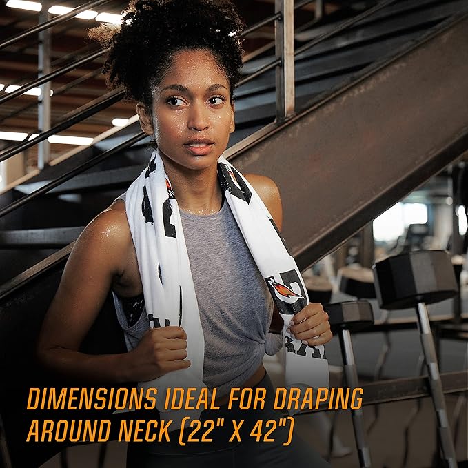 Gatorade Premium Sideline Towel Bi-color, White, Small-StrideForce Fitness