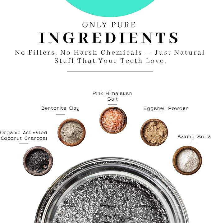 Vanman's - Oral Mouth Care Kit with Powder Toothpaste (2.2 Ounce) and Oral Rinse Mouthwash (8.8 Ounce) - Aloe, Mint Remineralizing Mouthwash and Tooth Powder with Coconut Charcoal, Egg Shell