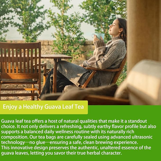 Samcci - Guava Leaves Tea Bags, 50 Teabags - Hojas De Guayaba, Premium Guava Leaf Tea - Immune Support - Digestion & Relaxation - Non-GMO - Caffeine-free-StrideForce Fitness