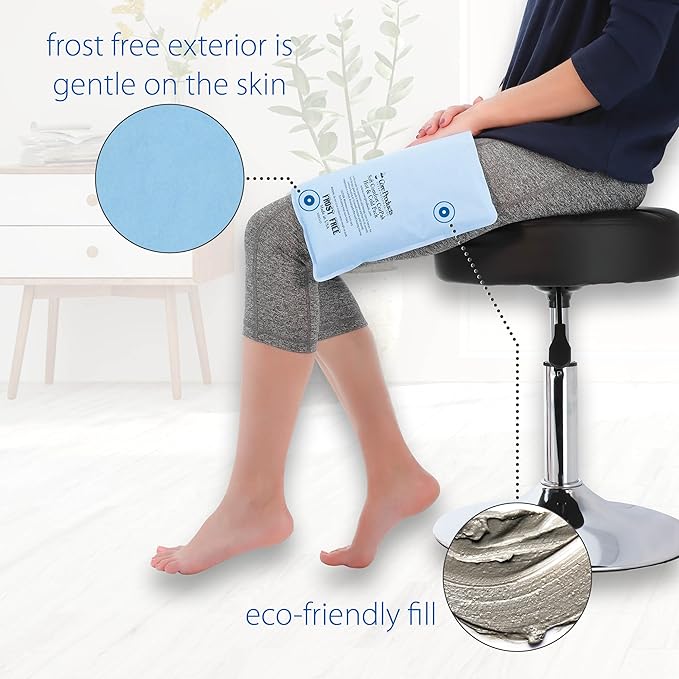 Core Products Soft Comfort CorPak – Reusable Hot & Cold Therapy Pack, Ice Pack for Injuries, No-Frost Compress for Muscle, Back & Joint Pain Relief – 10" x 13", Made in USA-StrideForce Fitness