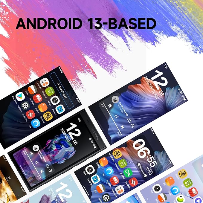 HiBy Digital M300 Music Player with Speaker Android 13 OS SD665 Soc Bluetooth WiFi and FM 1280x640 Resolution IPS Display Supports PCM768k DSD256 32G+2TB Expandable Memory Blue-StrideForce Fitness