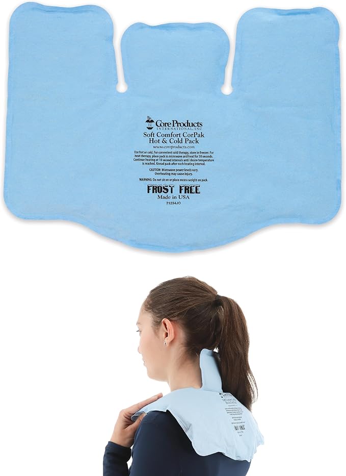 Core Products Soft Comfort CorPak – Reusable Hot & Cold Therapy Pack, Ice Pack for Injuries, No-Frost Compress for Muscle, Back & Joint Pain Relief – 11" x 15", Made in USA-StrideForce Fitness