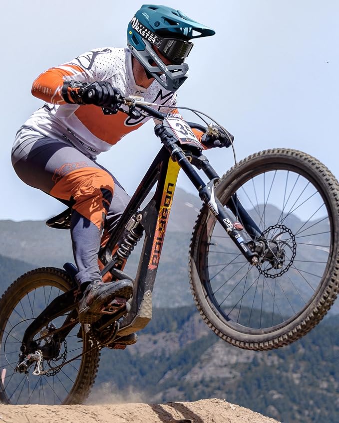 OutdoorMaster MIPS Full Face Mountain Bike Helmet for Men & Women - Two Removable Chin Pad, Ventilation Lightweight - Racing Downhill DH BMX MTB Helmet-StrideForce Fitness