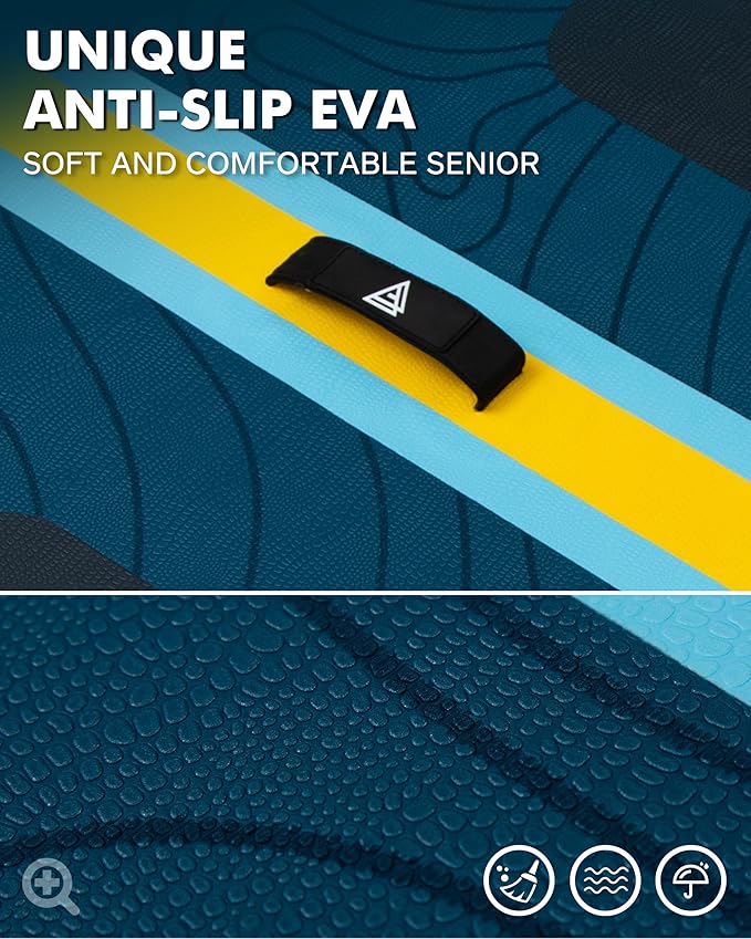 11'6"x35" Inflatable Paddle Board, 450lbs Extra Wide Stand Up Sup Board for Adults, Blow Up Paddleboard Kayak Non-Slip Stable Deck Boat for Yoga Fishing Surf-StrideForce Fitness