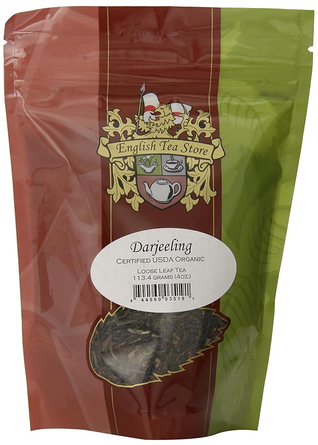 Organic Darjeeling Tea | Loose Leaf Tea | 4oz Resealable Pouch | Second Flush | Muscatel Flavor | Full-Bodied Bright Liquor | Ethical Tea Partnership | From the Foothills of the Himalayas-StrideForce Fitness