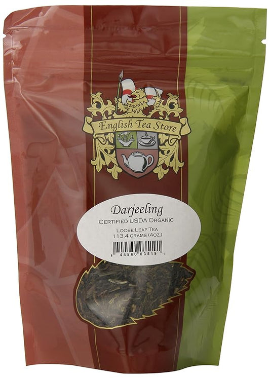 Organic Darjeeling Tea | Loose Leaf Tea | 4oz Resealable Pouch | Second Flush | Muscatel Flavor | Full-Bodied Bright Liquor | Ethical Tea Partnership | From the Foothills of the Himalayas-StrideForce Fitness