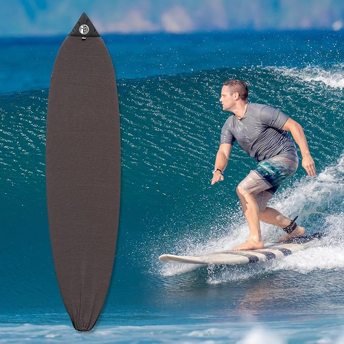 Rokia R Surfboard Sock Cover Quick-Drying Anti-Collision and Durable Surf Sock Cover - Suitable for Protective Bags of Shortboard, Longboard, Fish and HYBRID Board Choose Size & Colors-StrideForce Fitness