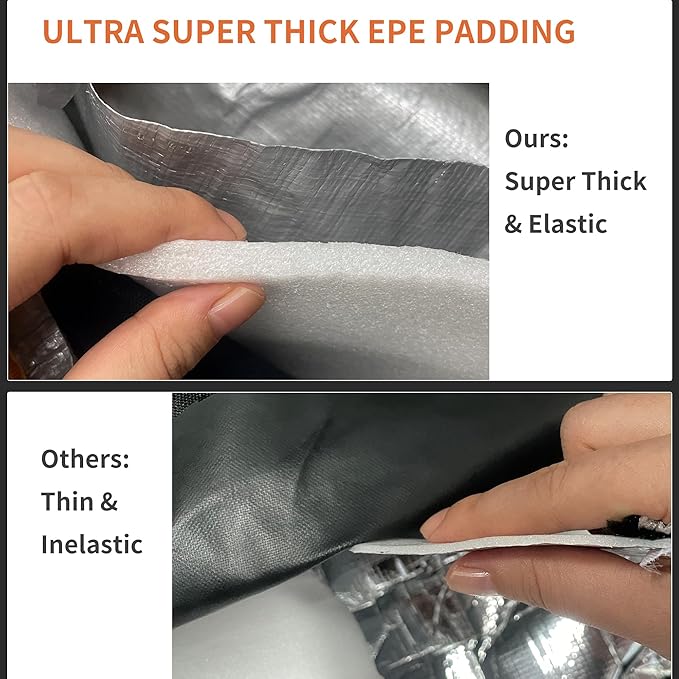 Unigear Snowboard Ski Bag for Air Travel, Reinforced Double Padded Snowboard Bag with EPE Dense, Water-Resistant and Durable up to 175cm Ski Snowboard Travel Bags for Flying-StrideForce Fitness