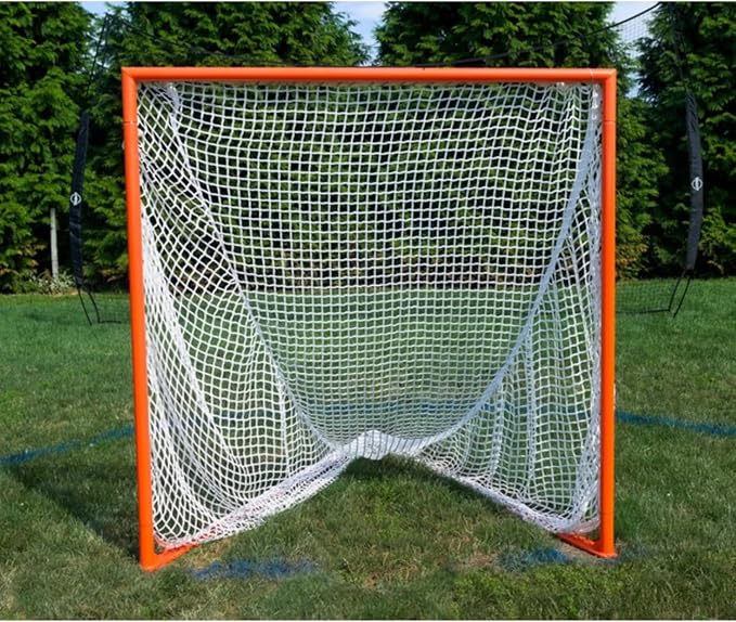 Velocity - Lacrosse Goal - Portable Steel Frame with Black Net, Perfect for Youth and Adult Training, Backyard Design-StrideForce Fitness