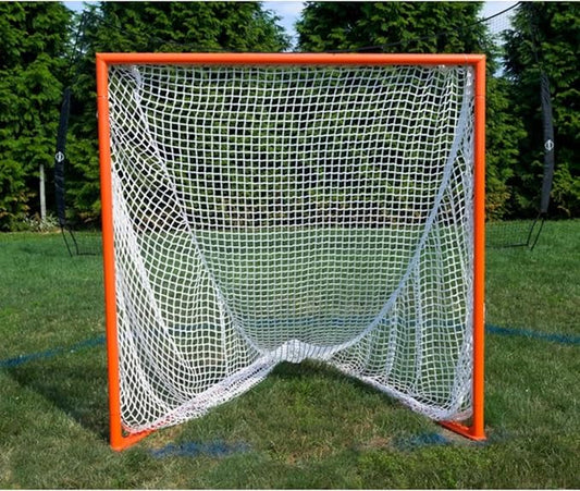 Velocity - Lacrosse Goal - Portable Steel Frame with Black Net, Perfect for Youth and Adult Training, Backyard Design-StrideForce Fitness