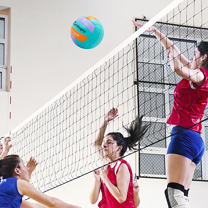 Beach Volleyball Official Size 5 Soft Waterproof Volleyball Sand Sports PU Ball for Indoor, Outdoor, Pool, Gym, Training-StrideForce Fitness