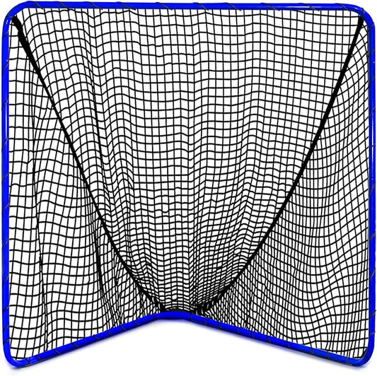 Velocity - Lacrosse Goal - Portable Steel Frame with Black Net, Perfect for Youth and Adult Training, Backyard Design-StrideForce Fitness