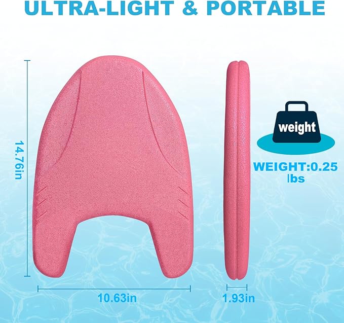 EPP Swimming Kickboard, Training Board, with Ultra-Lightweight and Great Buoyancy for Swimming Lessons, Lap Swimming, Water Aerobics-StrideForce Fitness