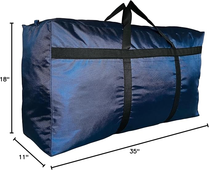 Extra Large Storage Duffle Bag with Zippers and Handles, Big Foldable Duffle Bag for Travel-StrideForce Fitness