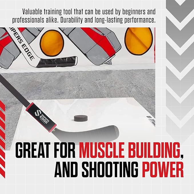 Snipers Edge Hockey - Stick Weight - 6.7 Ounce Weight - Velcro Weight That Goes Along The Blade-StrideForce Fitness