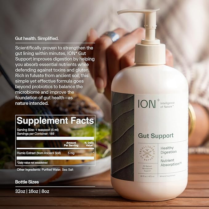 ION* Intelligence of Nature Gut Support | Promotes Digestive Wellness, Strengthens Immune Function, Alleviates Gluten Sensitivity, Enhances Mental Clarity (16 oz.)-StrideForce Fitness